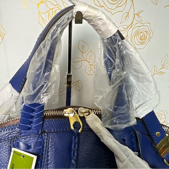 🔵 NWT orYany Royal Blue Leather Satchel Bag - Beautiful Firm Price - Picture 10 of 16